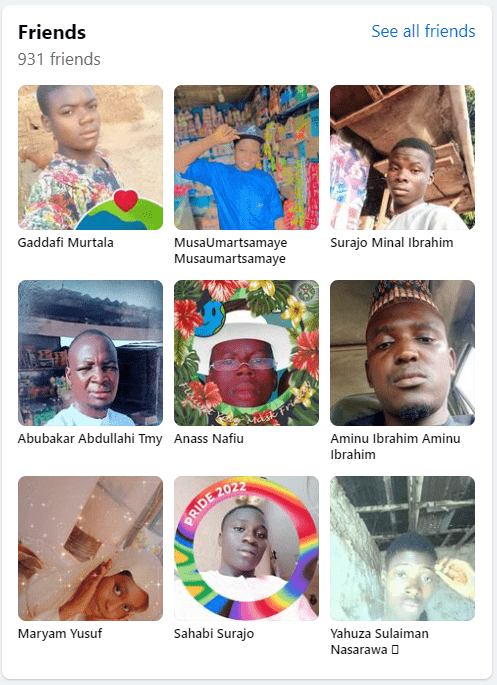 afrikai ismerősök egy Marketplace átverés gyanús felhasználónál